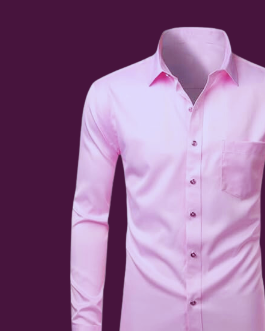 Classic formal pink shirt